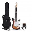 Guitarra El&eacute;trica LA 3/4 Sunburst, Pack com Mini Amplificador
