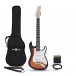 3/4 LA Electric Guitar Sunburst, Mini Guitar Amp Pack