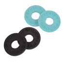 Fender Strap Blocks 4 Pack, 2 Black/2 Daphne Blue