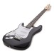 3/4 LA Left Handed Electric Guitar + Miniamp, Black