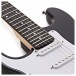3/4 LA Left Handed Electric Guitar + Miniamp, Black