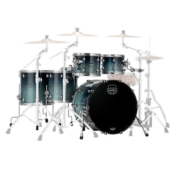 Mapex Saturn 22" 5pc Shell Pack, Teal Blue Fade