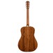 Fender PM-1E Dreadnought Electro Acoustic, Aged Cognac Burst - Rear View