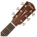 Fender PM-1E Dreadnought Electro Acoustic, Aged Cognac Burst - Headstock View