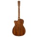 Fender PM-3CE Triple-O Electro Acoustic, Aged Cognac Burst - Rear View