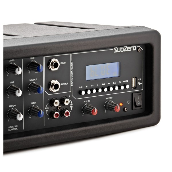 SubZero SZ-PMIX4 4 Channel Powered Mixer with Digital Media Player