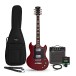 Brooklyn Select Electric Guitar Red, 10W Guitar Amp & Accessory Pack