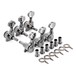 Guitarworks Locking Machine Heads, 3-a-Side, Chrome