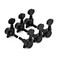 Guitarworks Locking Machine Heads, 3-a-Side, Black