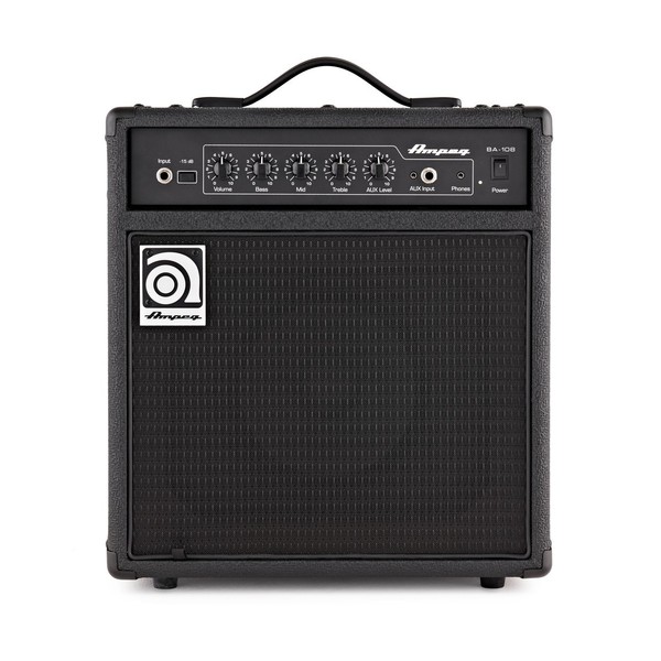 Yamaha TRBX174EW Bass, Natural w/ Ampeg BA-108 V2 Combo - amp