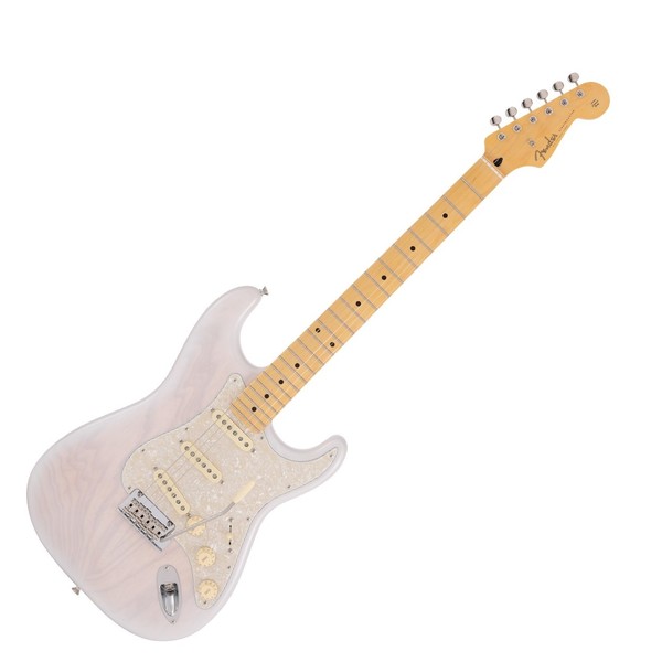 Fender MIJ Limited Collection Stratocaster, White Blonde, Front Angled Right