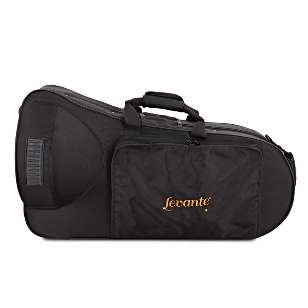 Levante by Stagg BH5411 Baritone Horn, Silver with Gold Trim