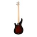 Yamaha TRBX174 Bass, Old Violin Sunburst w/ Ampeg BA-108 V2 Combo - back