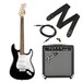 Squier Stratocaster Pack, Black - Full Pack View