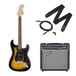 Squier Affinity Stratocaster HSS Pack, Brown Sunburst - Front View