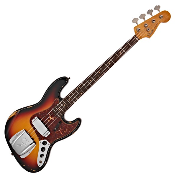 Fender Custom Shop Relic 64 Jazz Bass, 3-Tone Sunburst