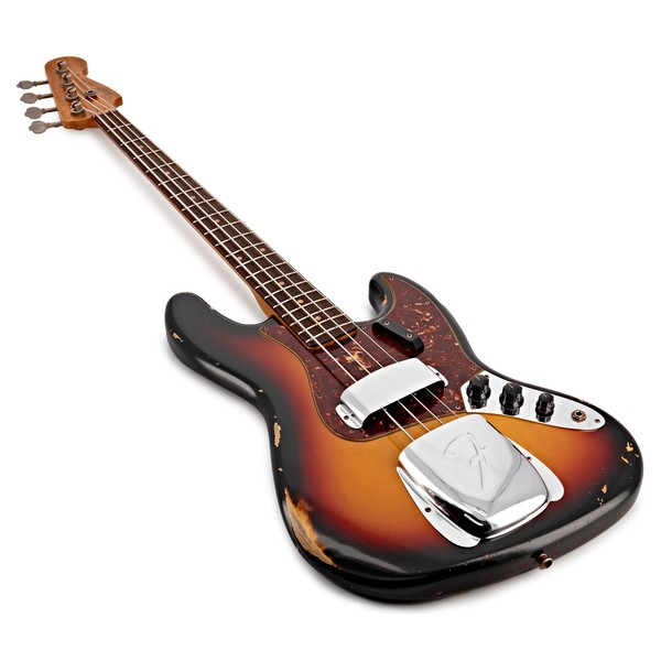 Fender Custom Shop Relic 64 Jazz Bass, 3-Tone Sunburst