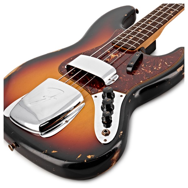 Fender Custom Shop Relic 64 Jazz Bass, 3-Tone Sunburst
