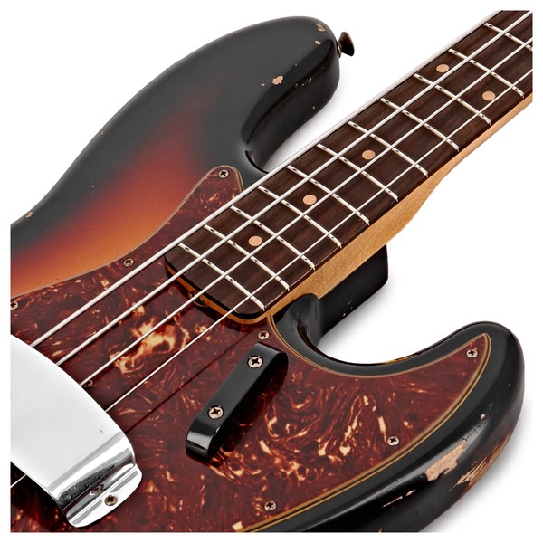 Fender Custom Shop Relic 64 Jazz Bass, 3-Tone Sunburst