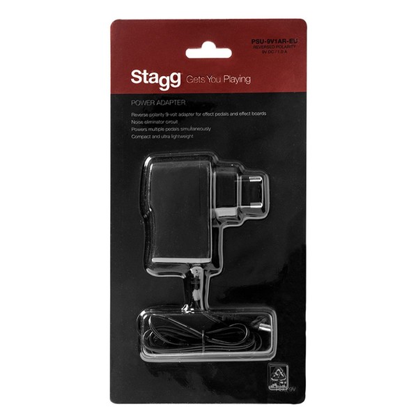 Stagg 9V DC/1A Compact Power Supply, EU, Package