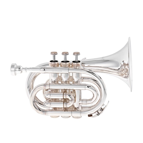 Levante by Stagg Pocket Trumpet, Silver Plate