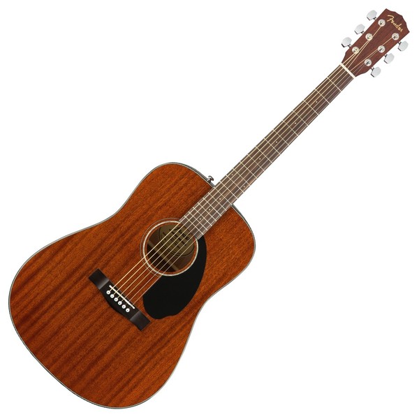 Fender CD-60S Dreadnought Acoustic, Mahogany Front View