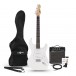 Zestaw: gitara elektryczna LA gitara, kolor biały + wzmacniacz