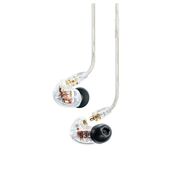 Shure SE535 Sound Isolating Earphones, Clear