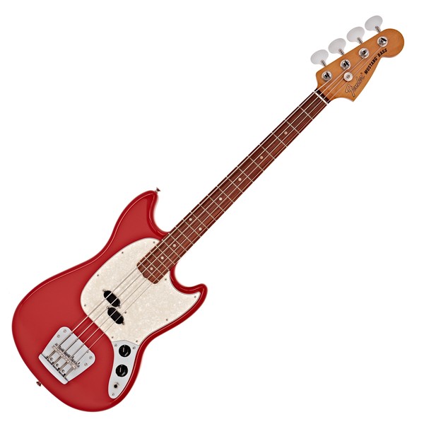 Fender Vintera 60s Mustang Bass PF, Fiesta Red