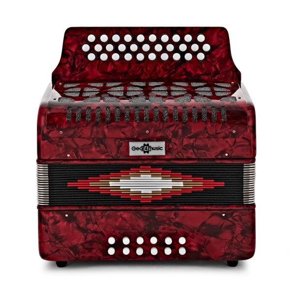 Diatonic Button Accordion by Gear4music, 12 Bass