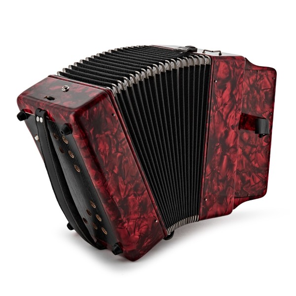 Diatonic Button Accordion by Gear4music, 12 Bass