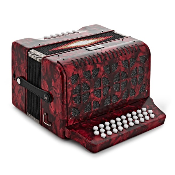 Diatonic Button Accordion by Gear4music, 12 Bass