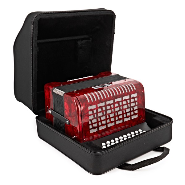 Diatonic Button Accordion by Gear4music, 12 Bass