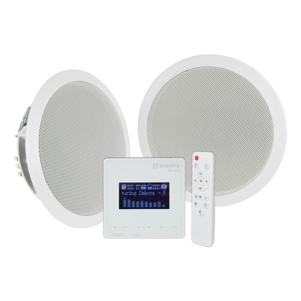 Adastra WA-215 In-Wall Amplifier & Ceiling Speaker Set, Full Package Front