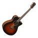 Yamaha AC1M Mahogany Electro Acoustic, Tobacco Sunburst w/ THR5 Amp, Front Angled Right