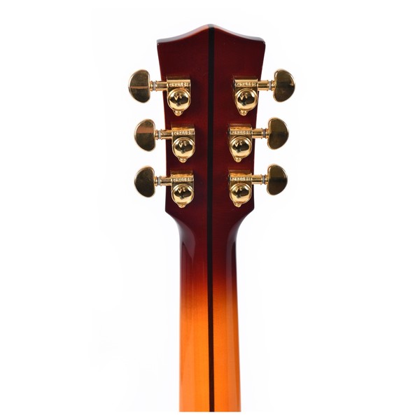 Sigma SGJA-SG200 Grand Jumbo Electro Acoustic, Autumn Burst - headstock back