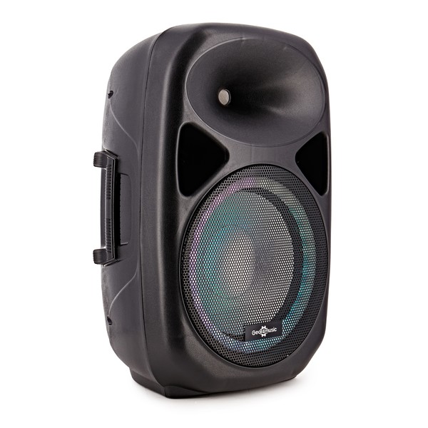 Galaxy 12" Active LED Speaker by Gear4music - Side View 