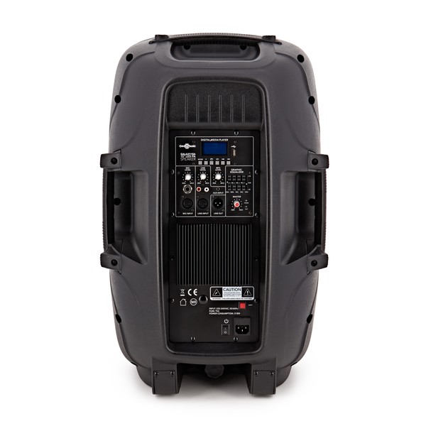 Galaxy 15" Active LED Speaker by Gear4music - Rear View 