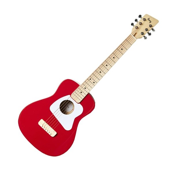 Loog Pro Acoustic VI, Red - Front View