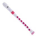Nuvo Recorder+ with Hard Case, Baroque Fingering, White and Pink