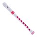 Nuvo Recorder+ with Hard Case, Baroque Fingering, White and Pink