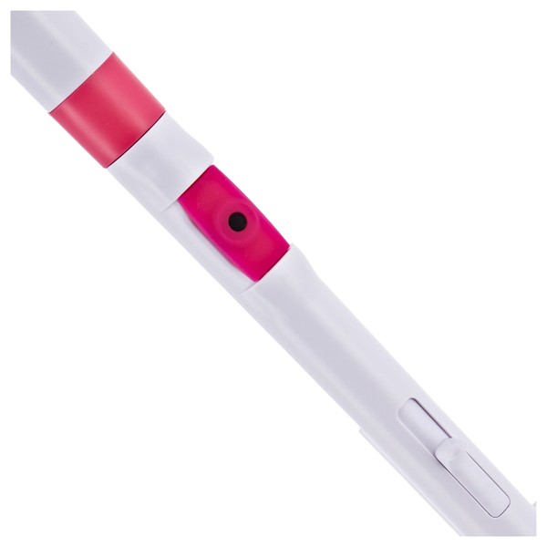 Nuvo Recorder+ with Hard Case, White and Pink