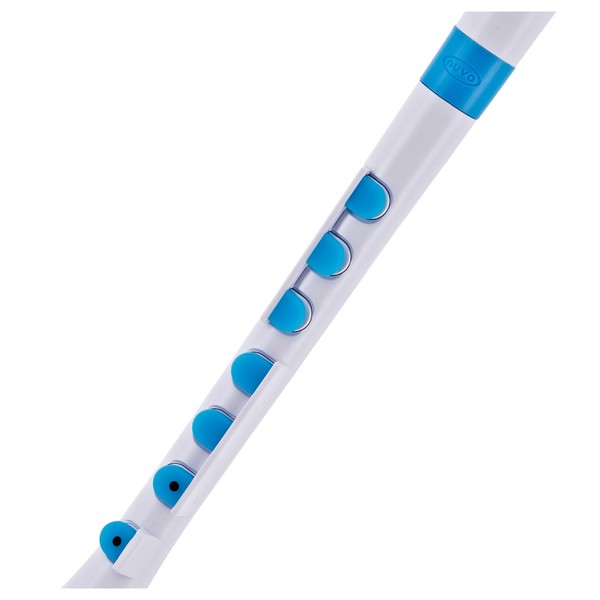 Nuvo Recorder+ with Hard Case, White and Blue