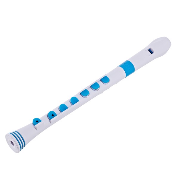 Nuvo Recorder+ with Hard Case, White and Blue