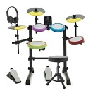 Junior Electronic Drum Kit with Headphones and Stool by Gear4music