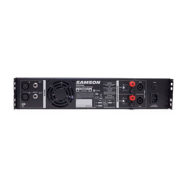Samson SXD5000 Power Amplifier, Rear
