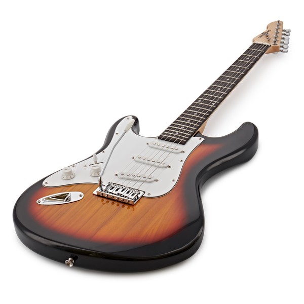 LA Left Handed Electric Guitar + 35W Complete Amp Pack, Sunburst