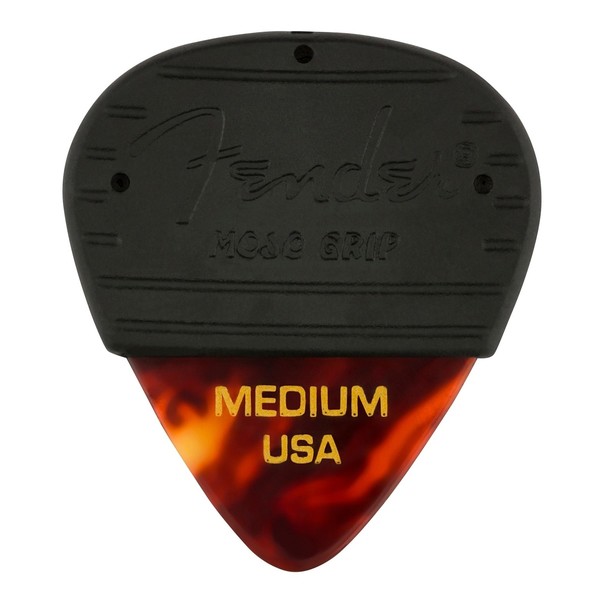 Fender Mojo Grip 3 Pack Celluloid Tortoiseshell Picks, Medium - Main