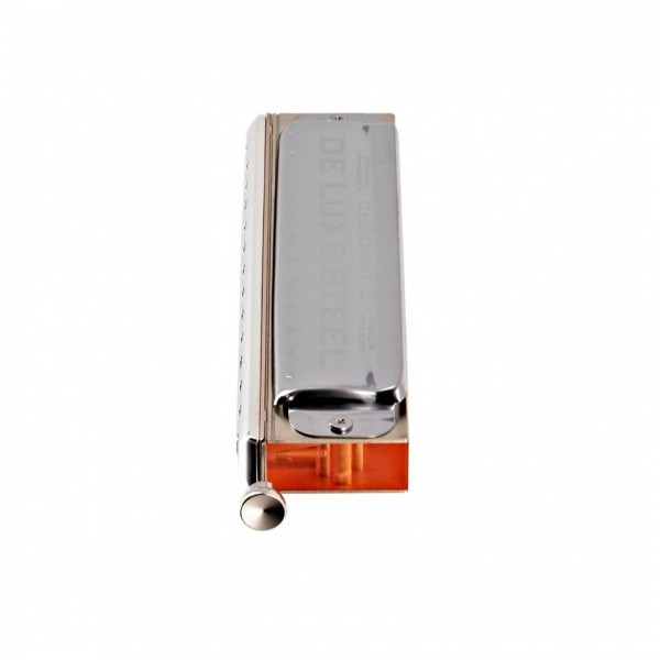 Seydel De Luxe Steel Chromatic Harmonica, Orchestra C, Side