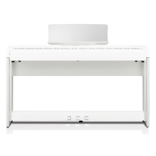 Kawai HM5 Wooden Stand for ES520 and ES920 Digital Piano, White - Front With Piano (Piano and Pedal Unit Not Included)